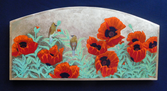 Gilded Poppies 48x24