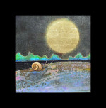 SACRED SNAIL COMMUNING WITH THE MOON