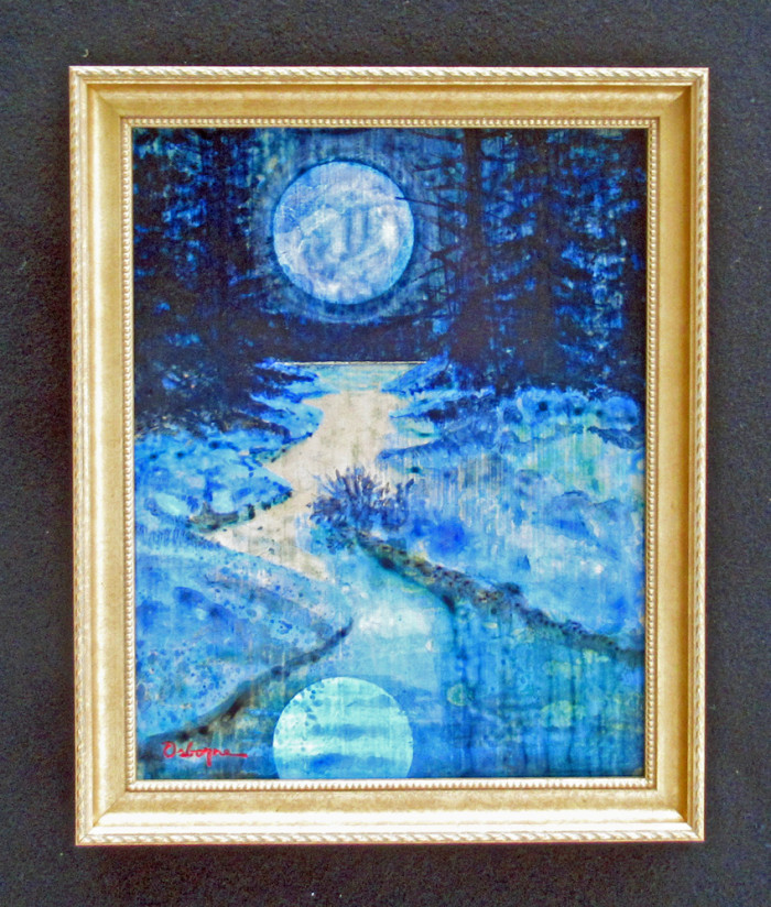 Blue Moon Struck 16x13